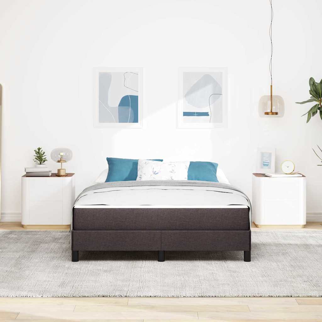 Boxspring bed Anders Donkerbruin 140 x 200 cm Stof