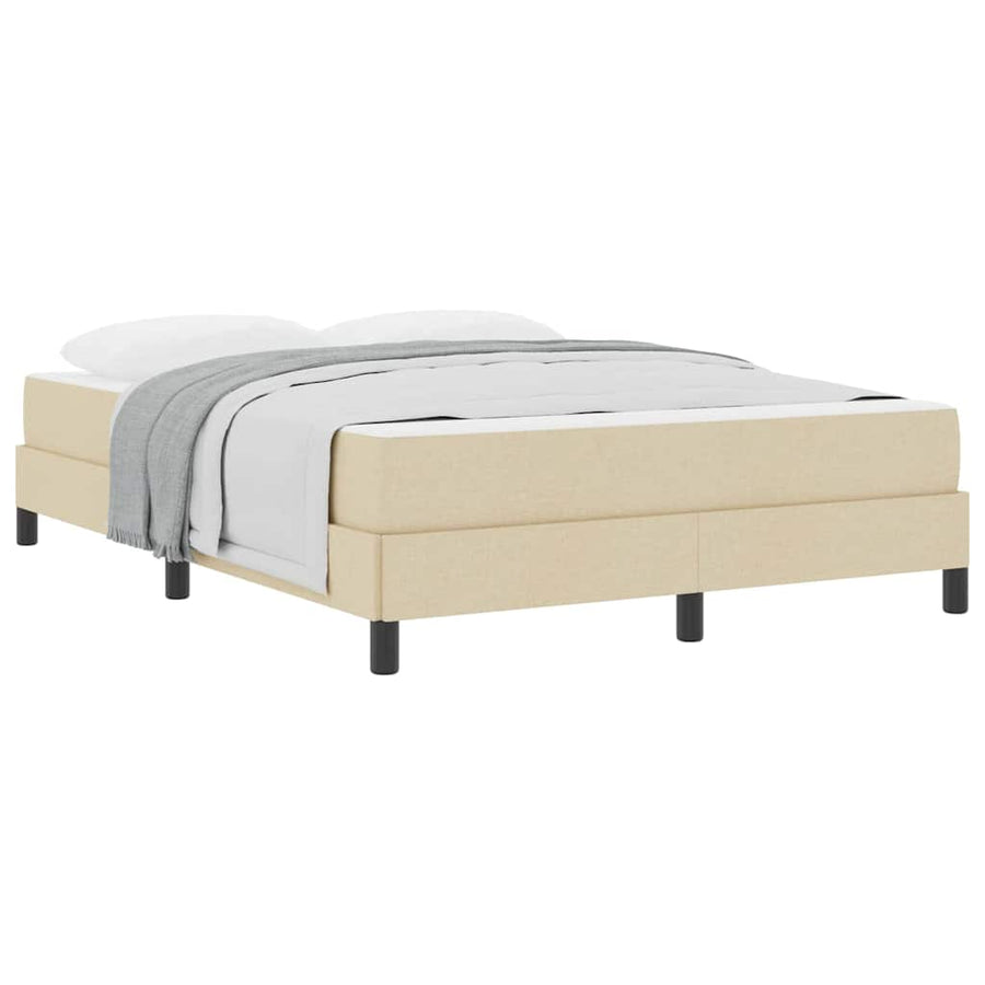 Boxspring bed Anders Crème 140 x 200 cm Stof