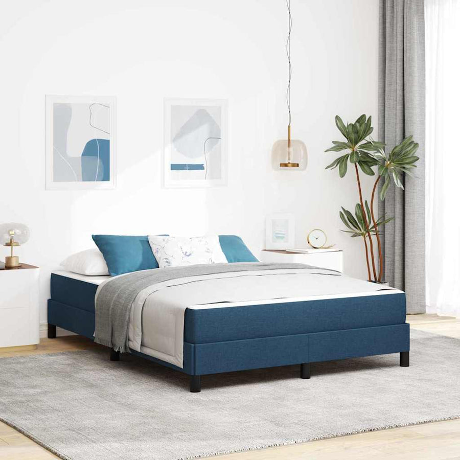 Boxspring bed Anders Blauw 140 x 200 cm Stof