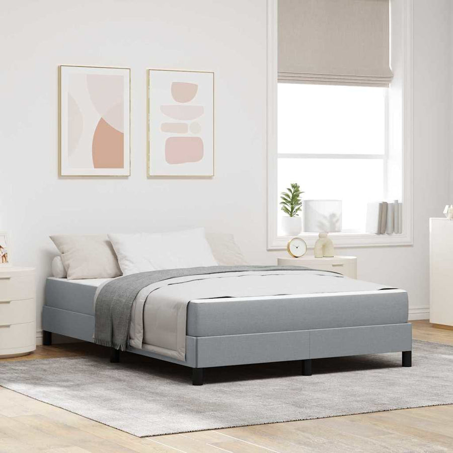 Boxspring bed Anders Lichtgrijs 160 x 200 cm Stof
