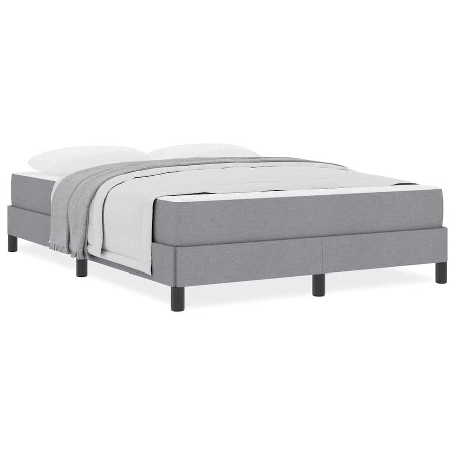 Boxspring bed Anders Lichtgrijs 160 x 200 cm Stof