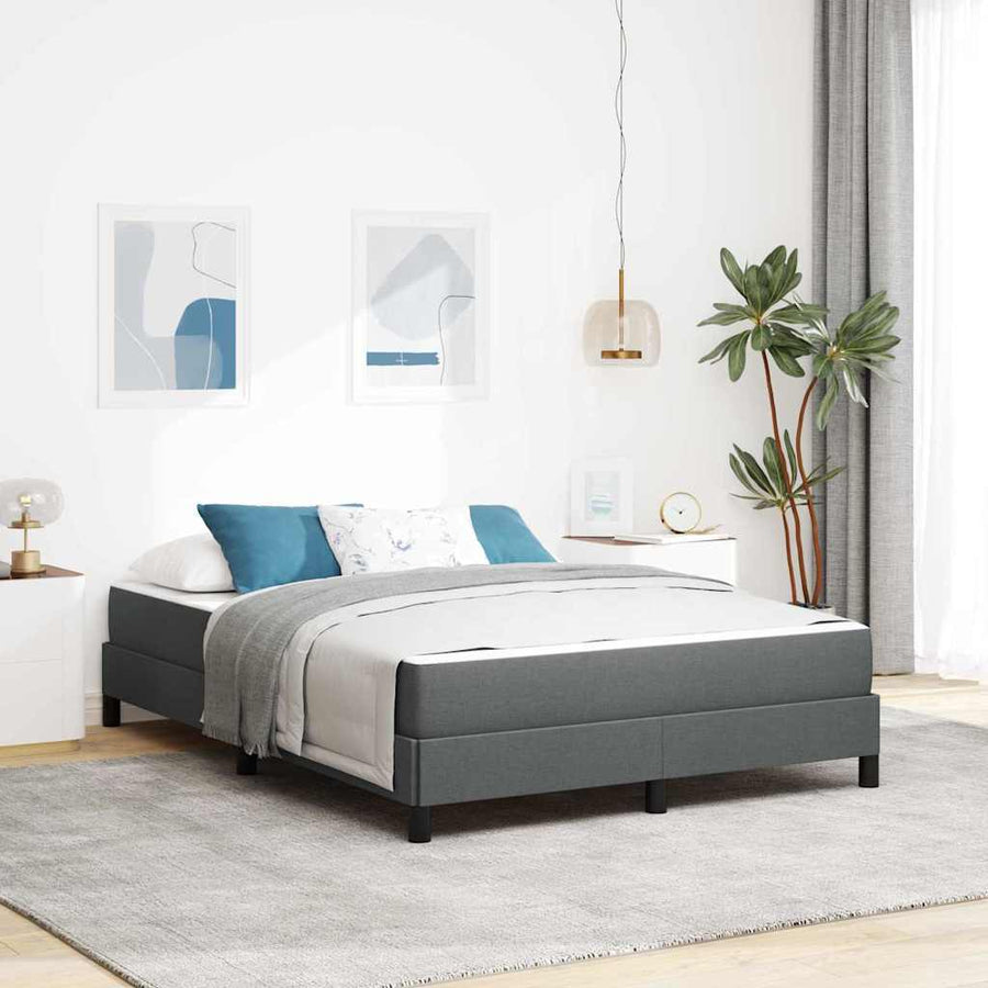 Boxspring bed Anders Donkergrijs 160 x 200 cm Stof
