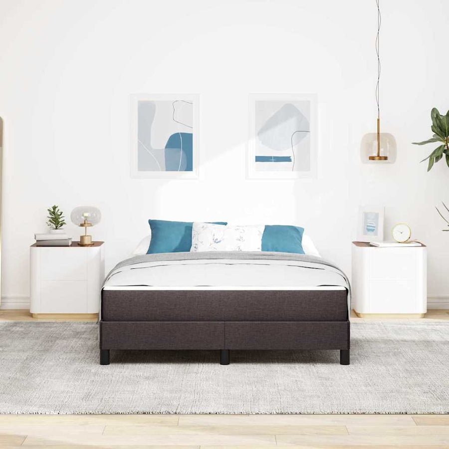 Boxspring bed Anders Donkerbruin 160 x 200 cm Stof