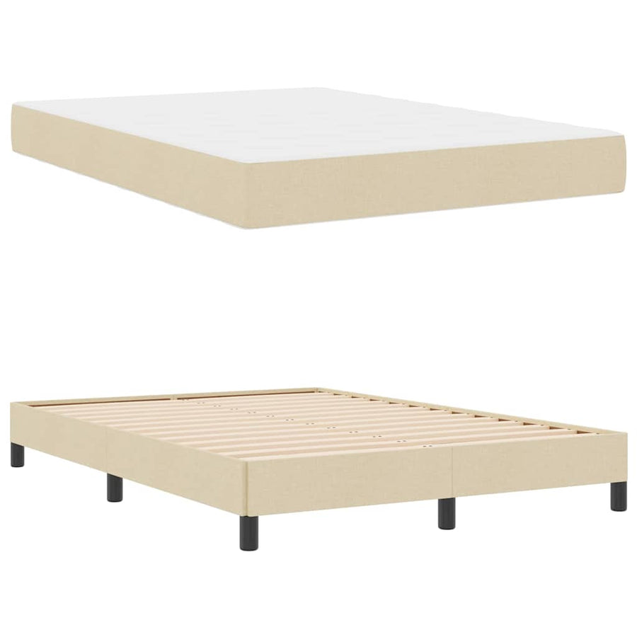 Boxspring bed Anders Crème 160 x 200 cm Stof