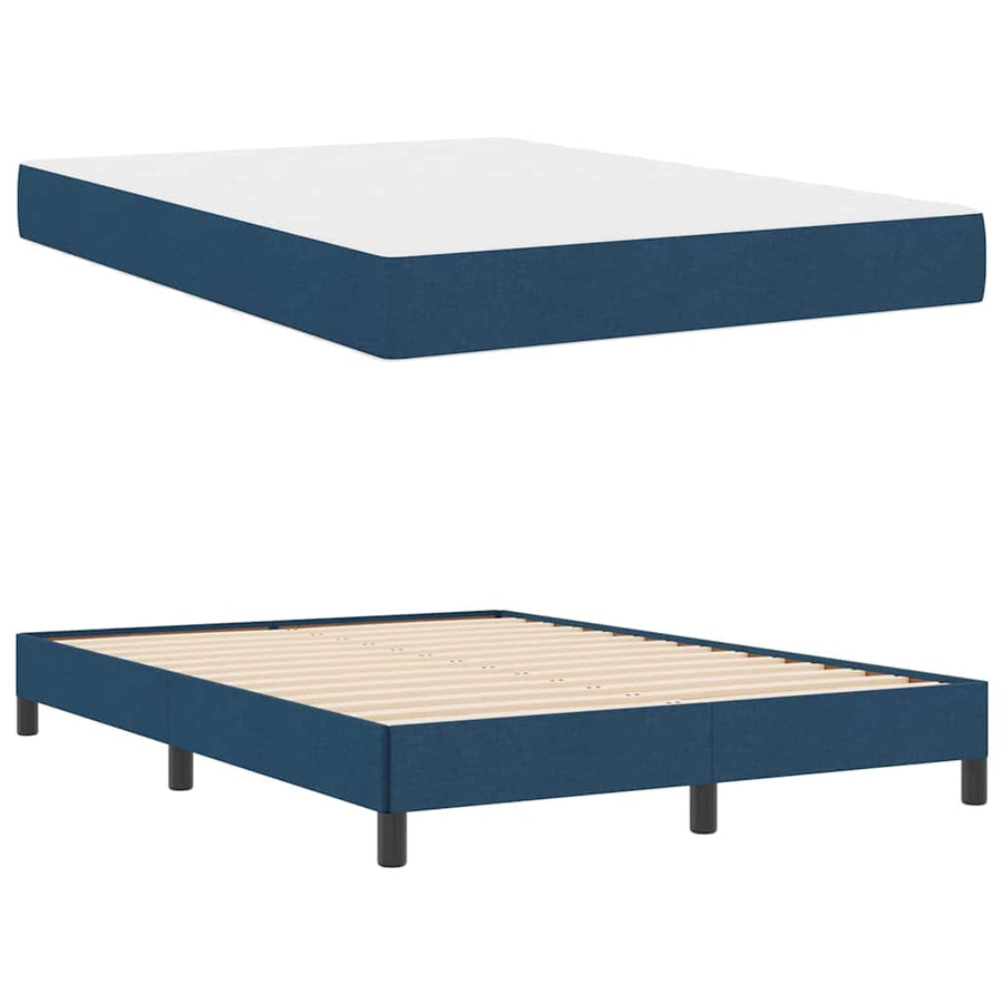 Boxspring bed Anders Blauw 160 x 200 cm Stof