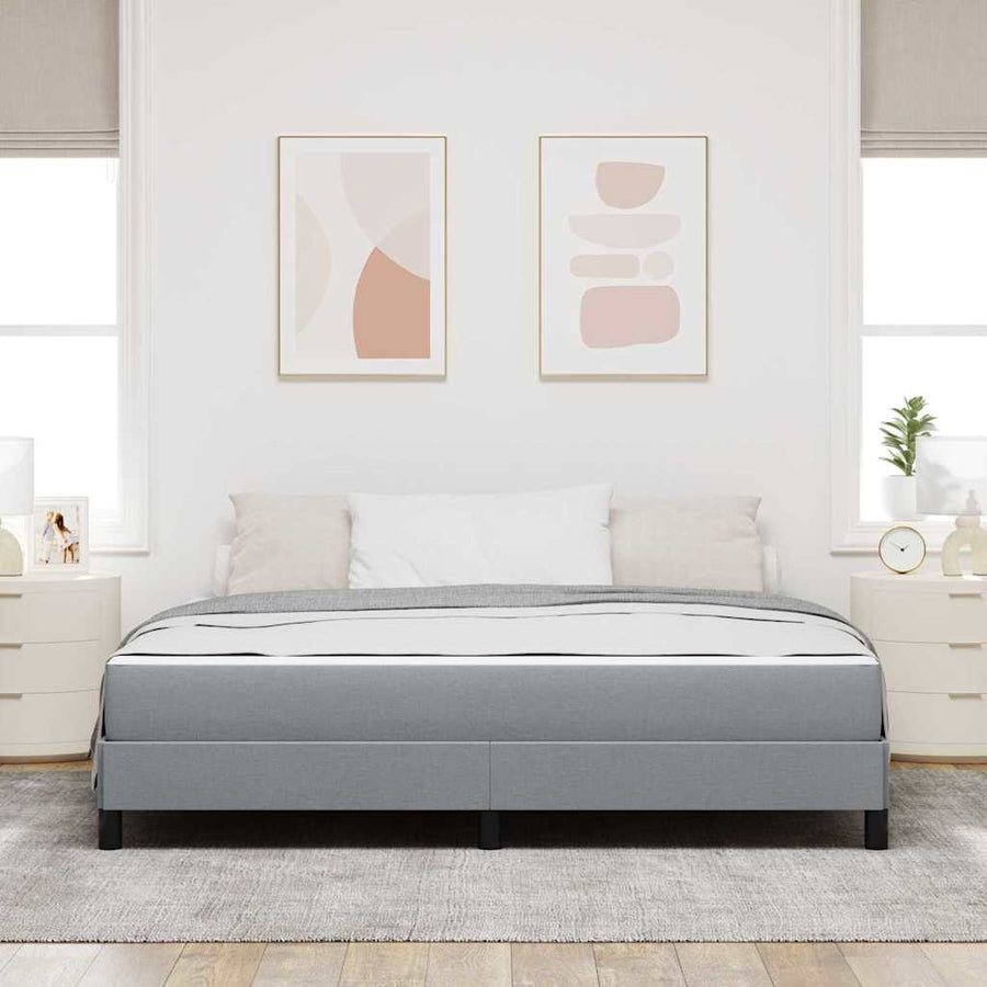 Boxspring bed Anders Lichtgrijs 180 x 200 cm Stof