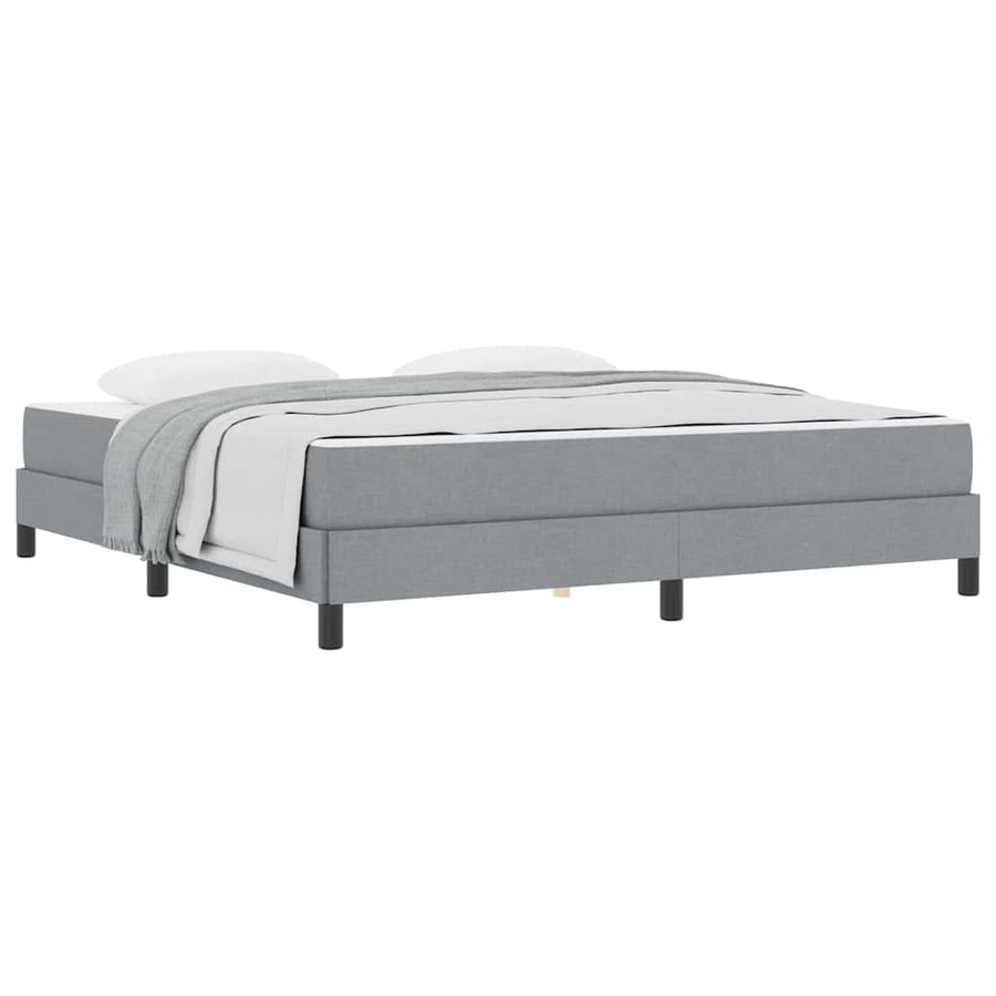 Boxspring bed Anders Lichtgrijs 180 x 200 cm Stof