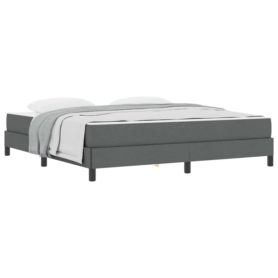 Boxspring bed Anders Donkergrijs 180 x 200 cm Stof