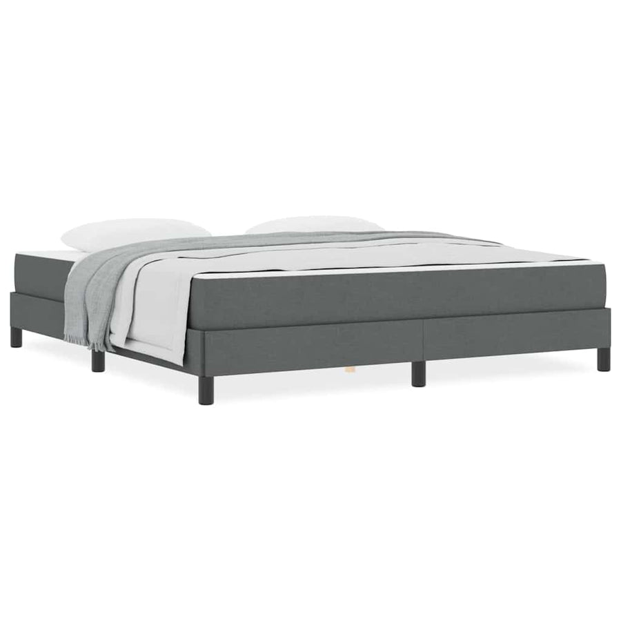 Boxspring bed Anders Donkergrijs 180 x 200 cm Stof