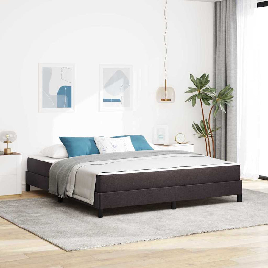 Boxspring bed Anders Donkerbruin 180 x 200 cm Stof