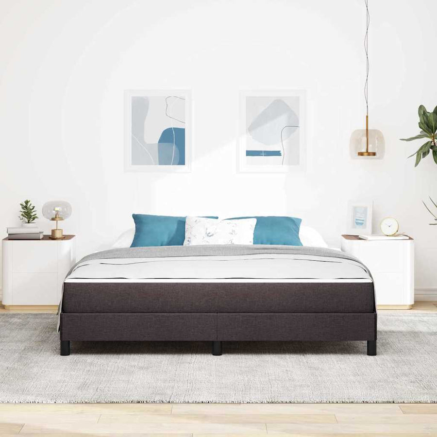 Boxspring bed Anders Donkerbruin 180 x 200 cm Stof