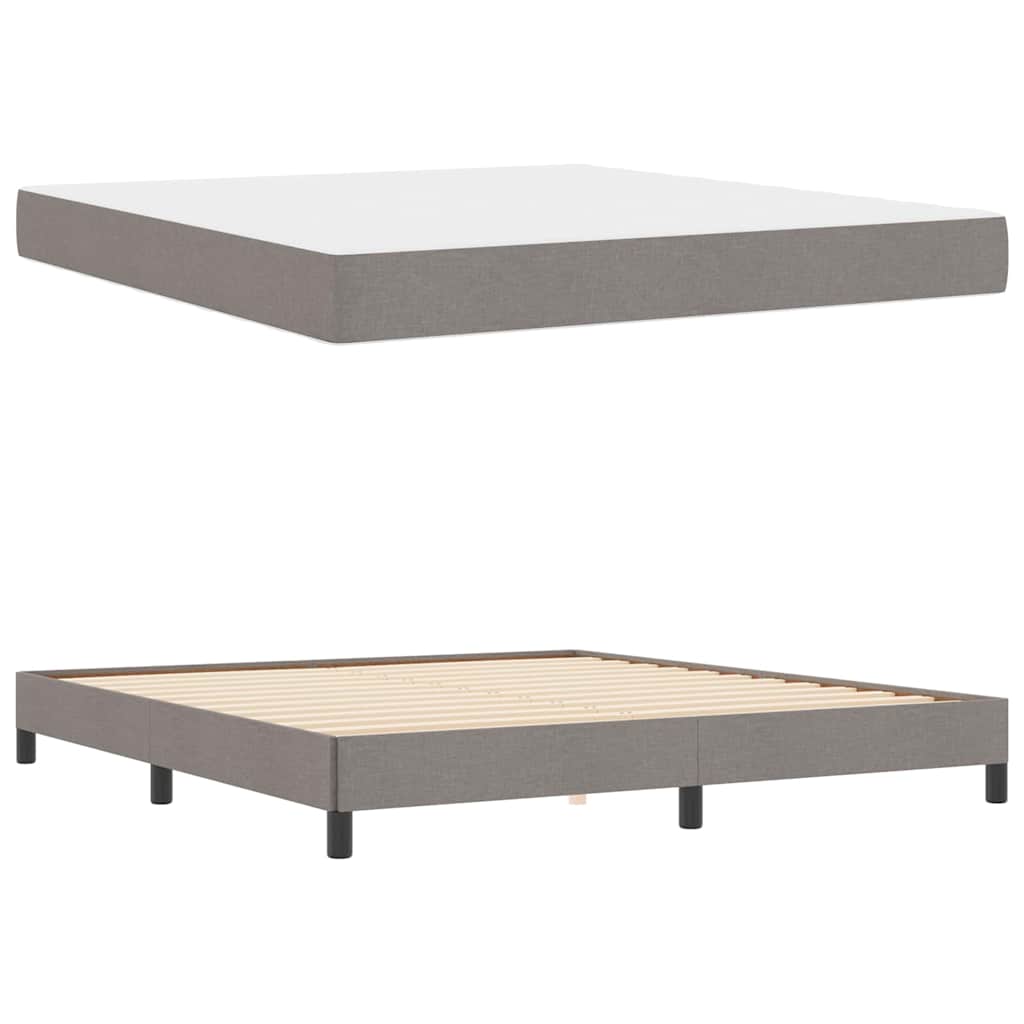 Boxspring bed Anders Taupe 180 x 200 cm Stof