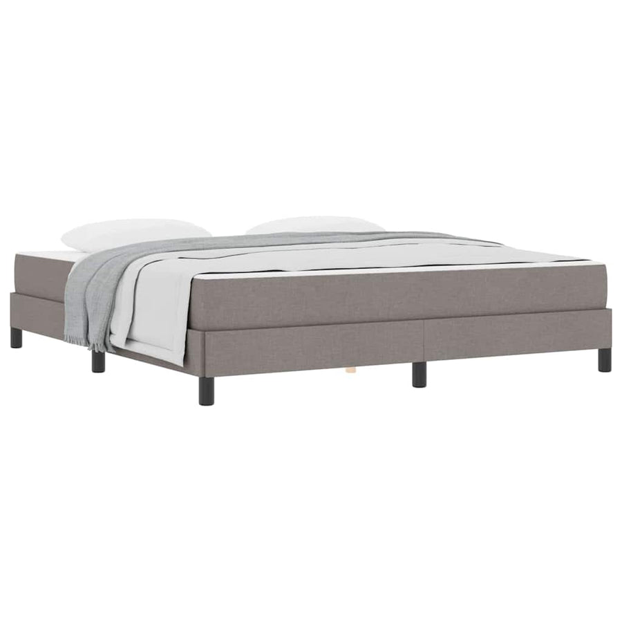 Boxspring bed Anders Taupe 180 x 200 cm Stof