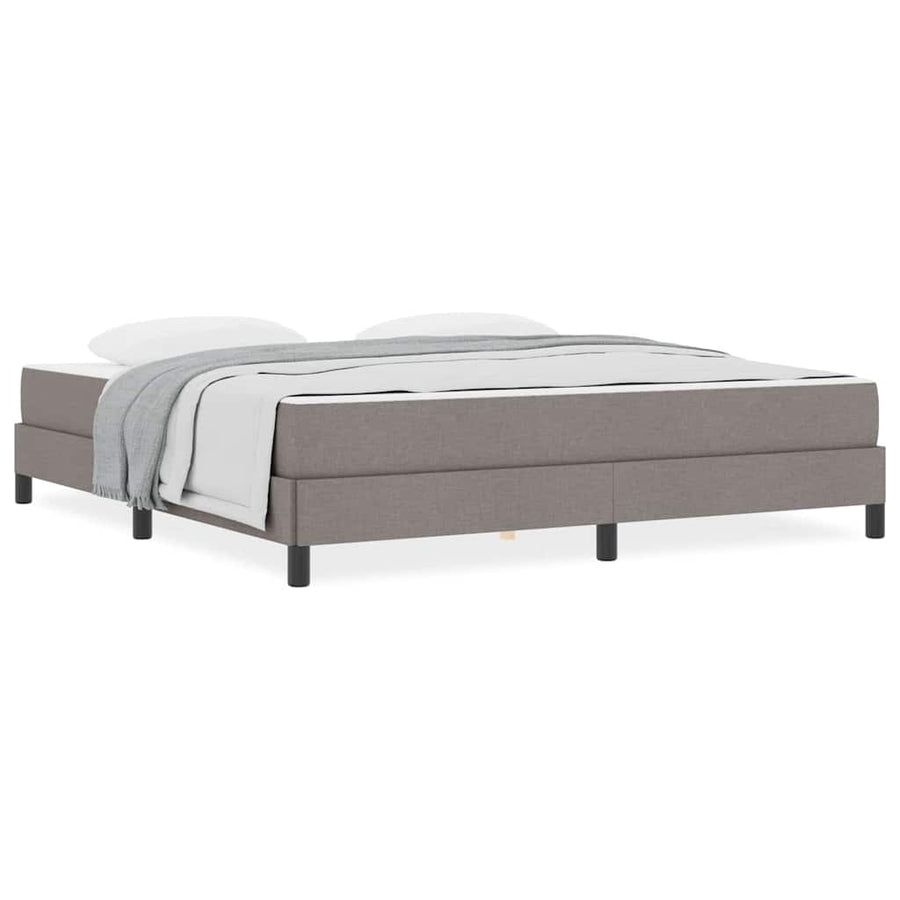 Boxspring bed Anders Taupe 180 x 200 cm Stof