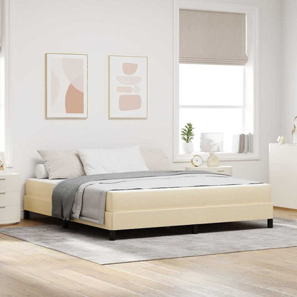 Boxspring bed Anders Crème 180 x 200 cm Stof