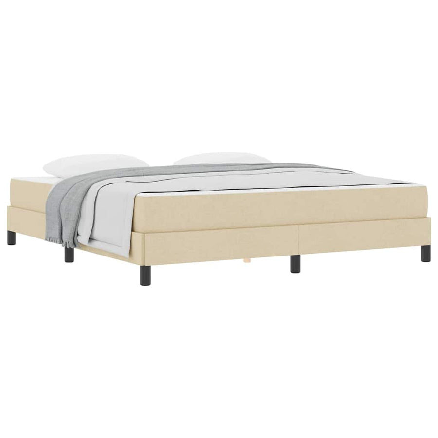 Boxspring bed Anders Crème 180 x 200 cm Stof
