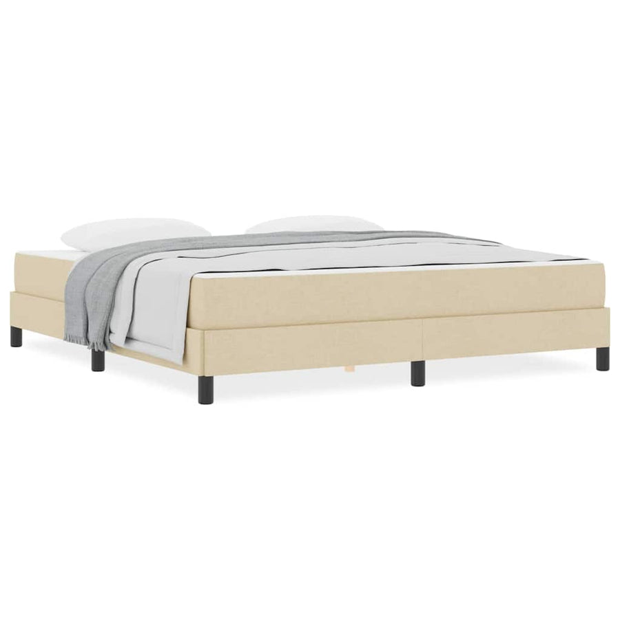 Boxspring bed Anders Crème 180 x 200 cm Stof