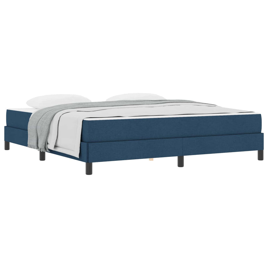 Boxspringbed met matras Blauw 180 x 200 cm Stof
