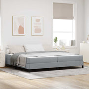 Boxspringbed met matras 200x200 cm lichtgrijs