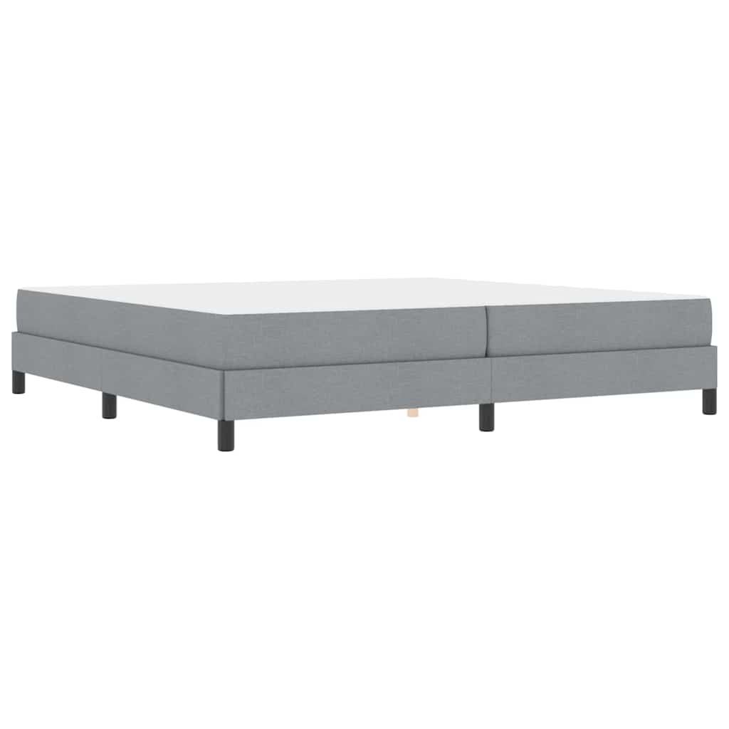 Boxspring bed Anders Lichtgrijs 200 x 200 cm Stof