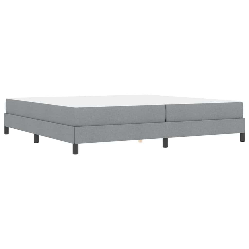 Boxspring bed Anders Lichtgrijs 200 x 200 cm Stof