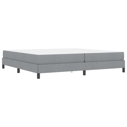 Boxspring bed Anders Lichtgrijs 200 x 200 cm Stof