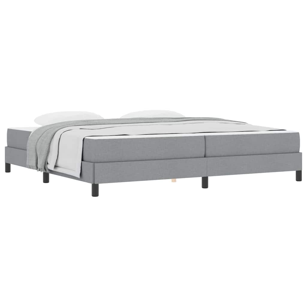 Boxspring bed Anders Lichtgrijs 200 x 200 cm Stof