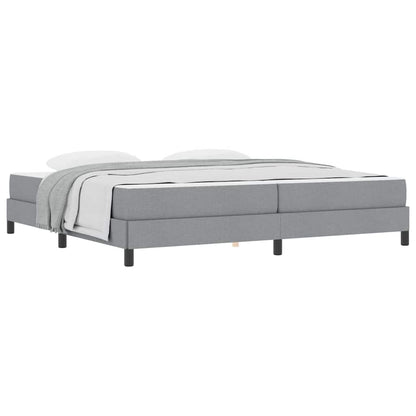 Boxspring bed Anders Lichtgrijs 200 x 200 cm Stof