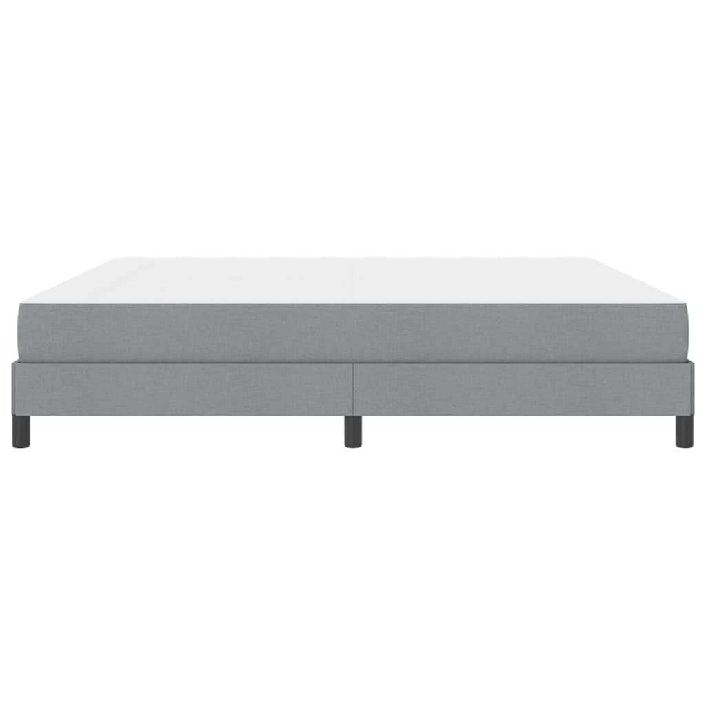 Boxspring bed Anders Lichtgrijs 200 x 200 cm Stof