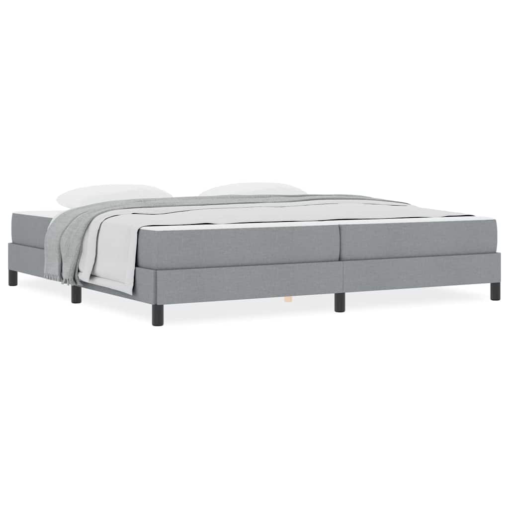 Boxspring bed Anders Lichtgrijs 200 x 200 cm Stof