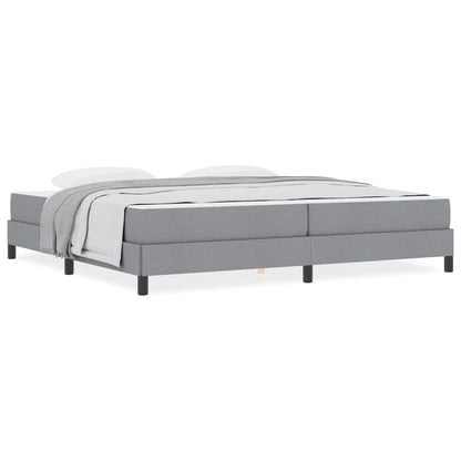 Boxspring bed Anders Lichtgrijs 200 x 200 cm Stof