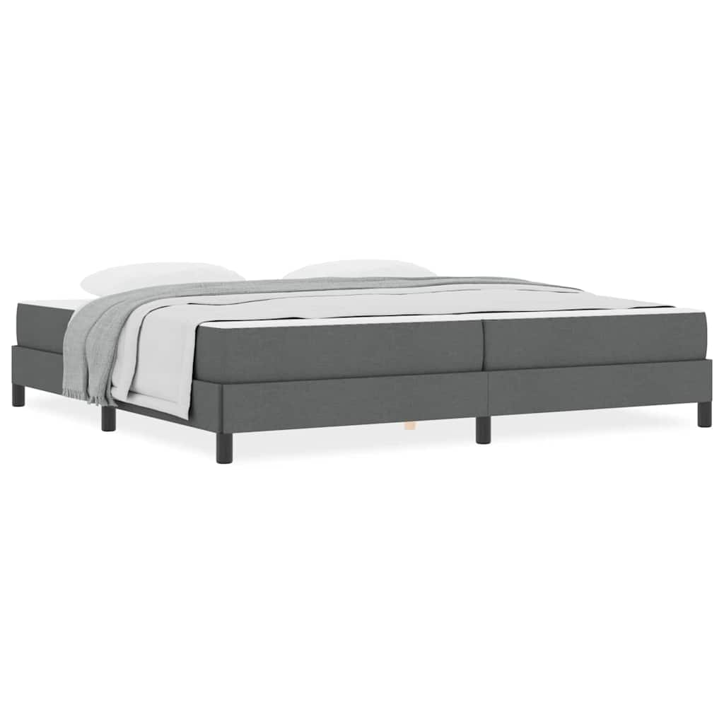 Boxspring bed Anders Donkergrijs 200 x 200 cm Stof