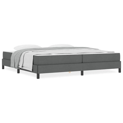 Boxspring bed Anders Donkergrijs 200 x 200 cm Stof