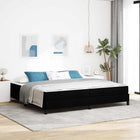 Boxspringbed met matras 200x200 cm zwart stof