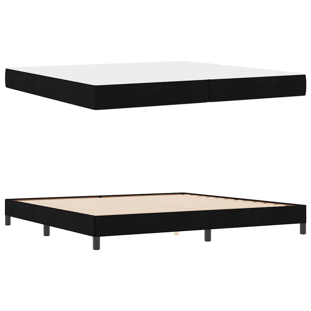 Boxspring bed Anders Zwart 200 x 200 cm Stof