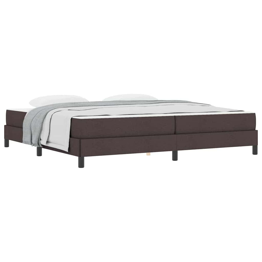 Boxspring bed Anders Donkerbruin 200 x 200 cm Stof