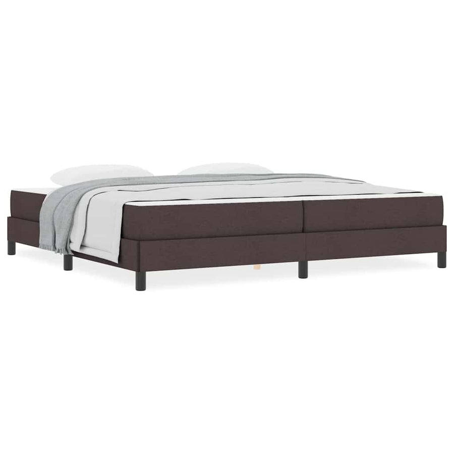 Boxspring bed Anders Donkerbruin 200 x 200 cm Stof