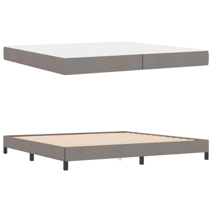 Boxspring bed Anders Taupe 200 x 200 cm Stof
