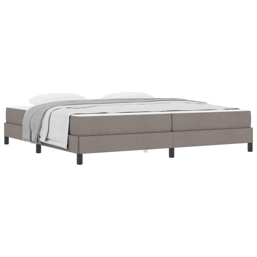 Boxspring bed Anders Taupe 200 x 200 cm Stof