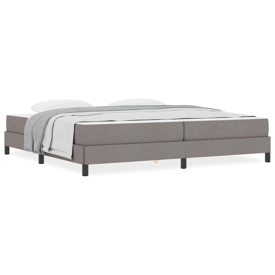 Boxspring bed Anders Taupe 200 x 200 cm Stof