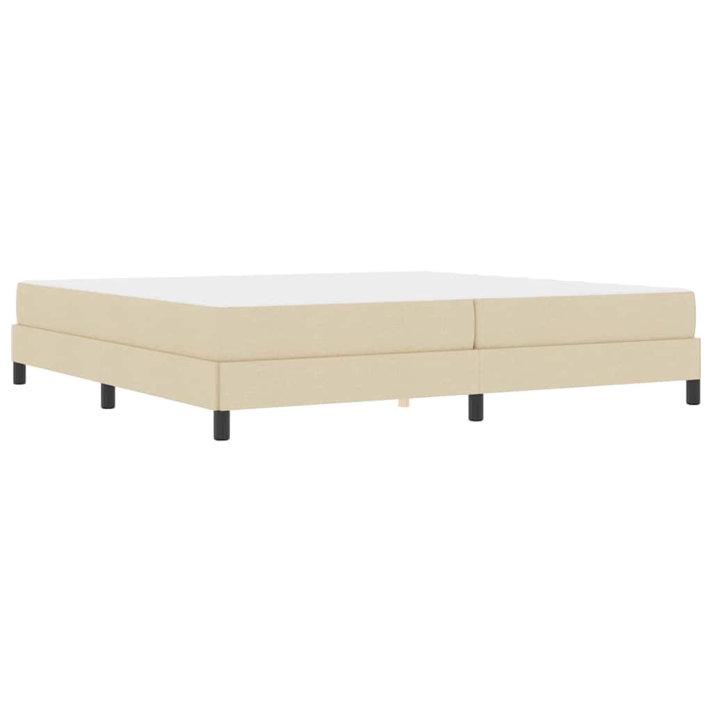 Boxspring bed Anders Crème 200 x 200 cm Stof