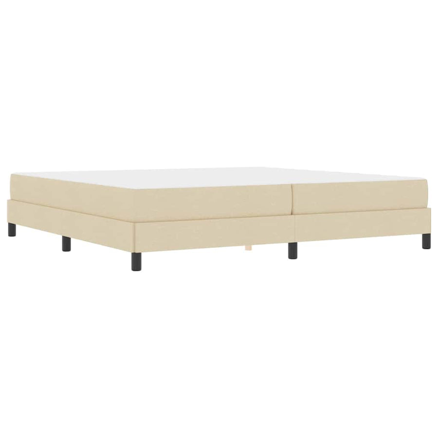 Boxspring bed Anders Crème 200 x 200 cm Stof