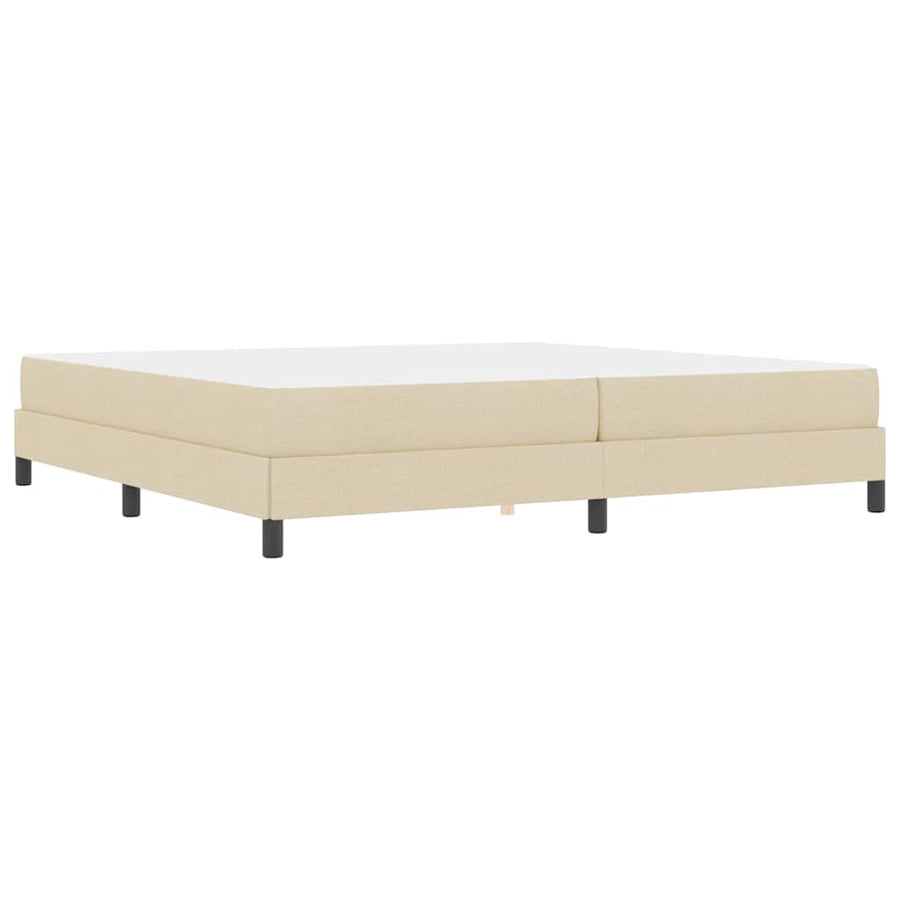 Boxspring bed Anders Crème 200 x 200 cm Stof