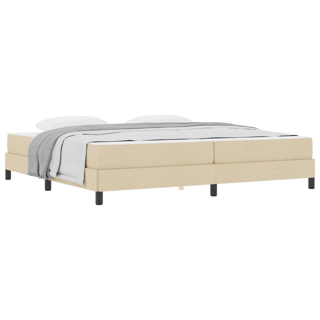 Boxspring bed Anders Crème 200 x 200 cm Stof