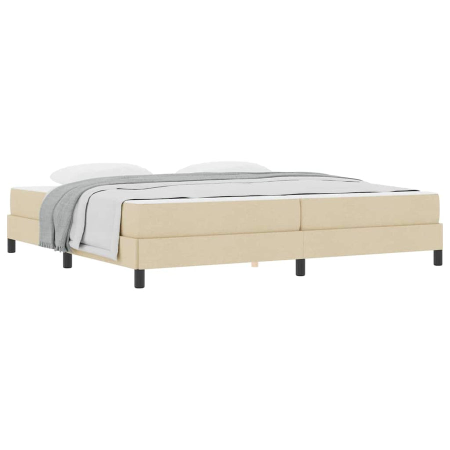 Boxspring bed Anders Crème 200 x 200 cm Stof