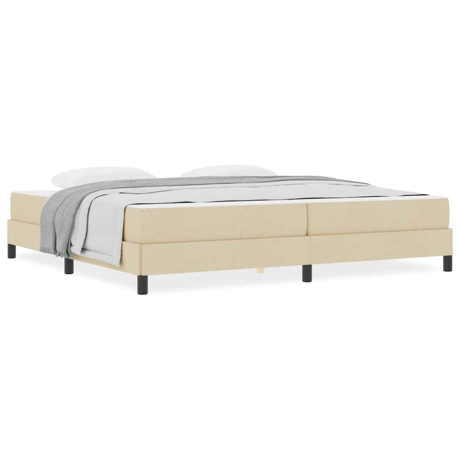 Boxspring bed Anders Crème 200 x 200 cm Stof