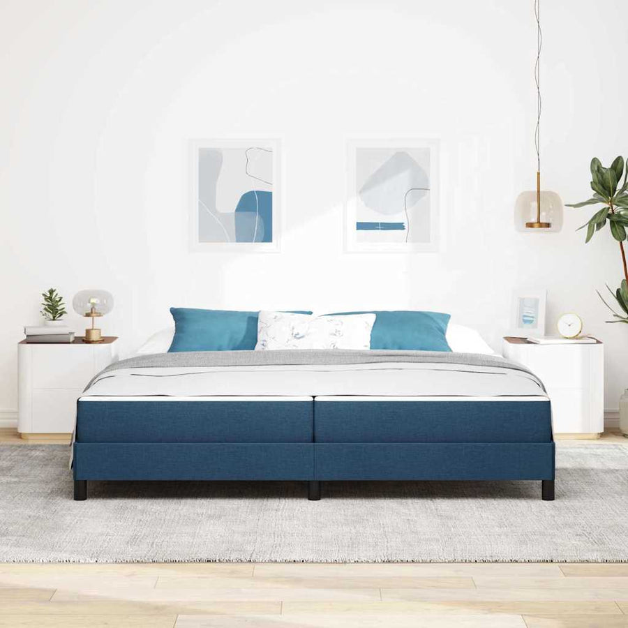 Boxspring bed Anders Blauw 200 x 200 cm Stof