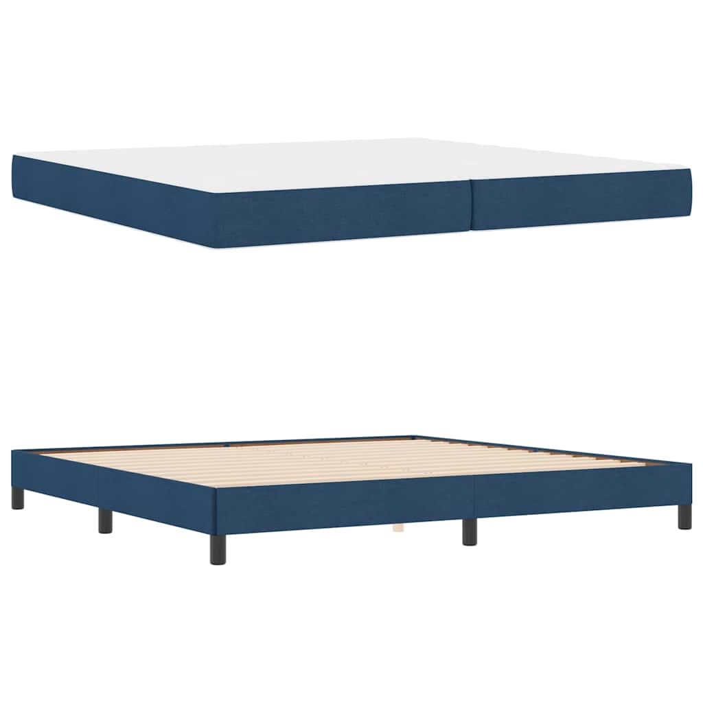 Boxspring bed Anders Blauw 200 x 200 cm Stof