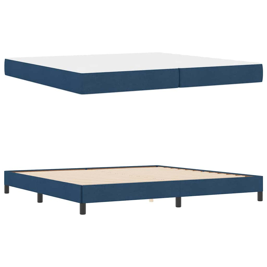 Boxspring bed Anders Blauw 200 x 200 cm Stof