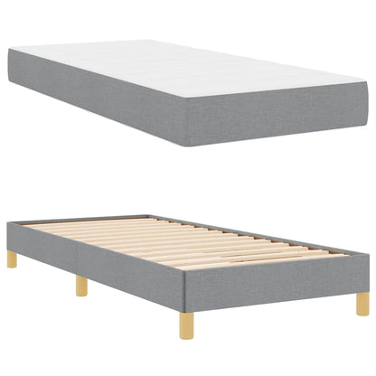 Boxspring bed Taupe, Bruin 80 x 200 cm Stof, Engineered Hout